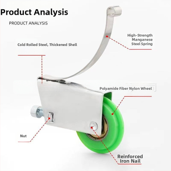Role pentru uși glisante, oțel galvanizat, diametru roată 39 mm, diametru ax 39 mm, grosime perete 0,8 mm, încărcare maximă 50 kg