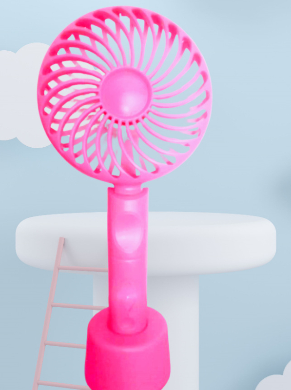 Ručni ventilator s USB punjenjem, ergonomska ručka, brushless motor, 5 brzina, tih rad, ugrađena baterija 2000-4000mAh
