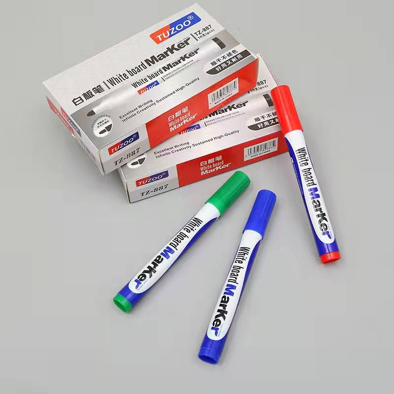 Marker za bijelu ploču TZ-887 | Plastično kućište • Bez logotipa • Uredska uporaba • Pakiranje u kutijama / na veliko