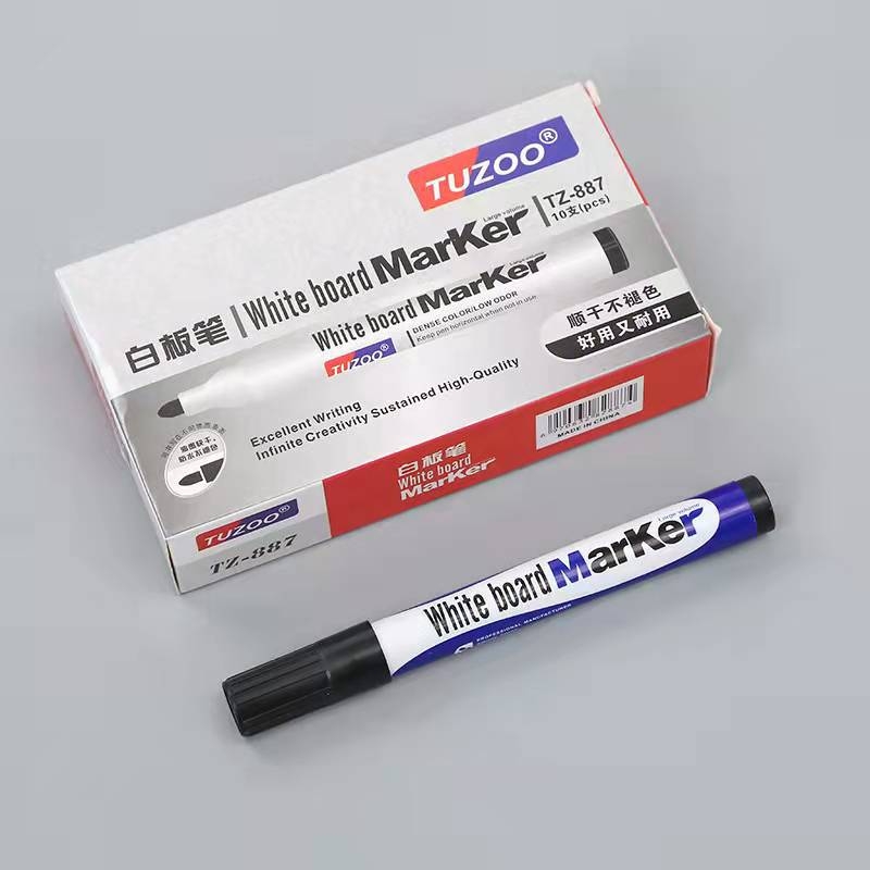 Marker za bijelu ploču TZ-887 | Plastično kućište • Bez logotipa • Uredska uporaba • Pakiranje u kutijama / na veliko