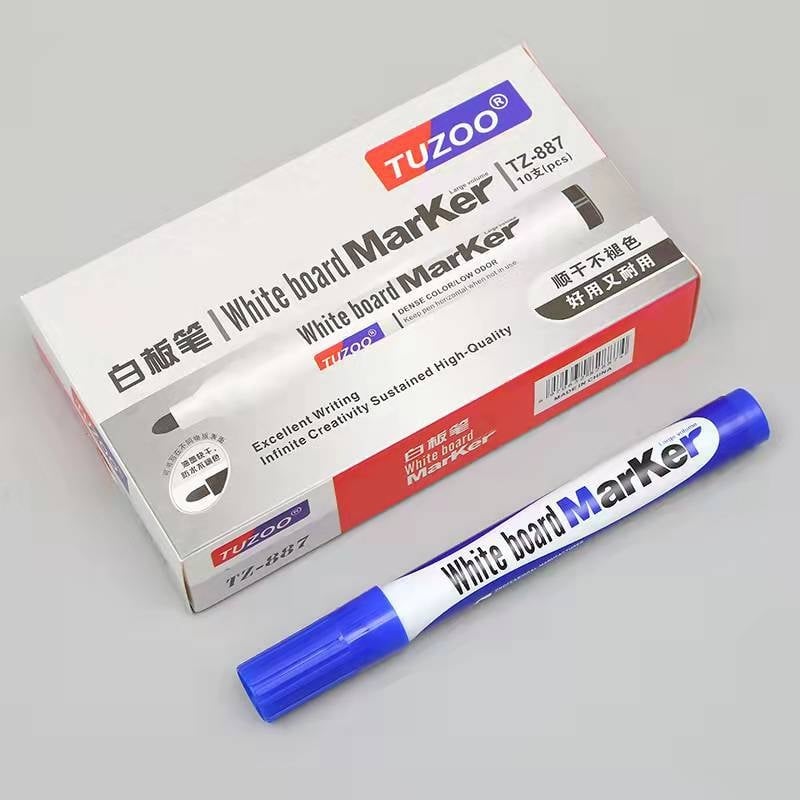 Marker za bijelu ploču TZ-887 | Plastično kućište • Bez logotipa • Uredska uporaba • Pakiranje u kutijama / na veliko