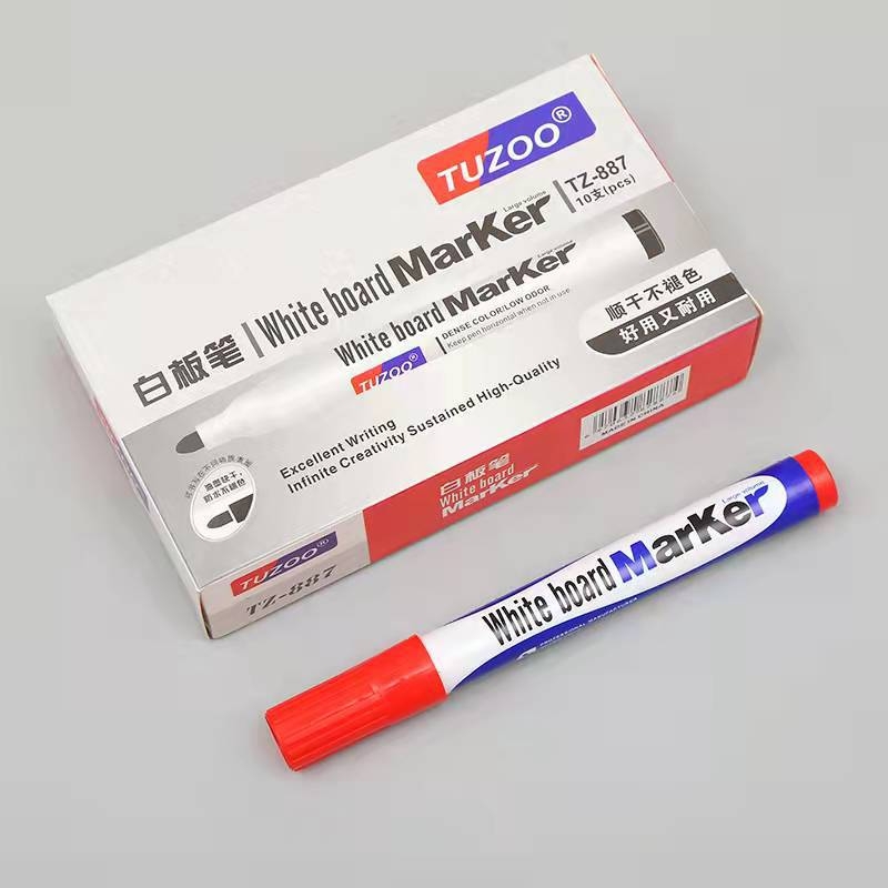 Marker za bijelu ploču TZ-887 | Plastično kućište • Bez logotipa • Uredska uporaba • Pakiranje u kutijama / na veliko