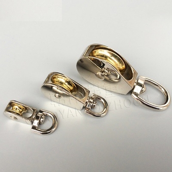 Bloc de roți pentru ridicare cu tambur mobil — cârlig în formă de U, oțel inoxidabil 304, design compact