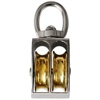 Bloc de roți pentru ridicare cu tambur mobil — cârlig în formă de U, oțel inoxidabil 304, design compact