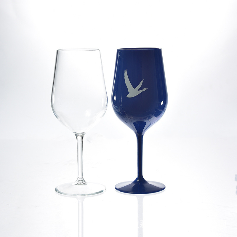 Plastična čaša za vino – stil National Tide Wind, tisk logotipa, prilagodljivo, pakiranje u pladnju