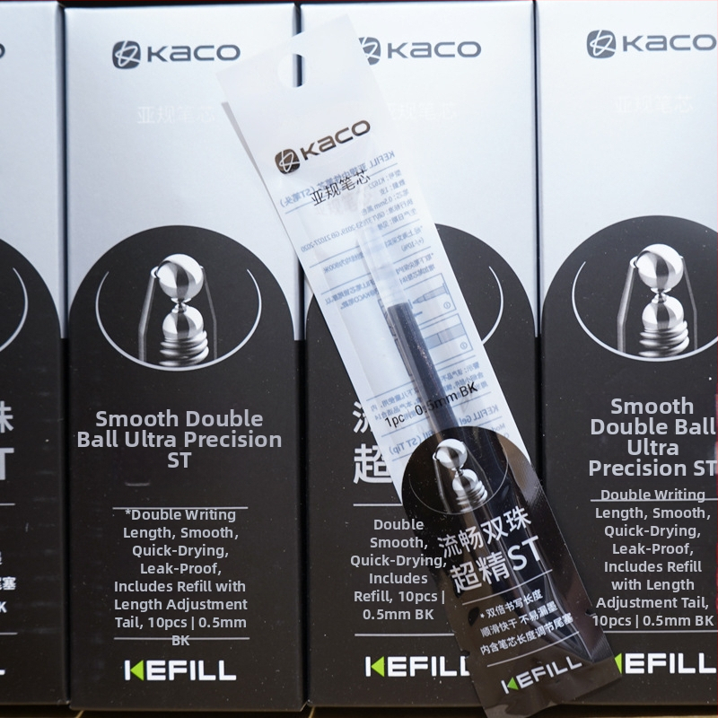 Náhradná náplň Kaco pre podpisovú pero, 0,5 mm hrot, výmena jadra, balené v krabičke