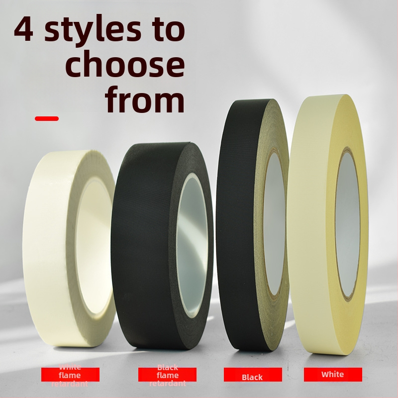 Biela páska z octovej kyseliny z textílie pre vysokotepelnú izoláciu na opravu LCD, s uvoľňovacím papierom; hrúbka 0.2 mm; teplotná odolnosť: dlhodobá 100°C, krátkodobá 180°C; substrát: tkanina acetát; jadro: papierová trubica; pôvod Dongguan