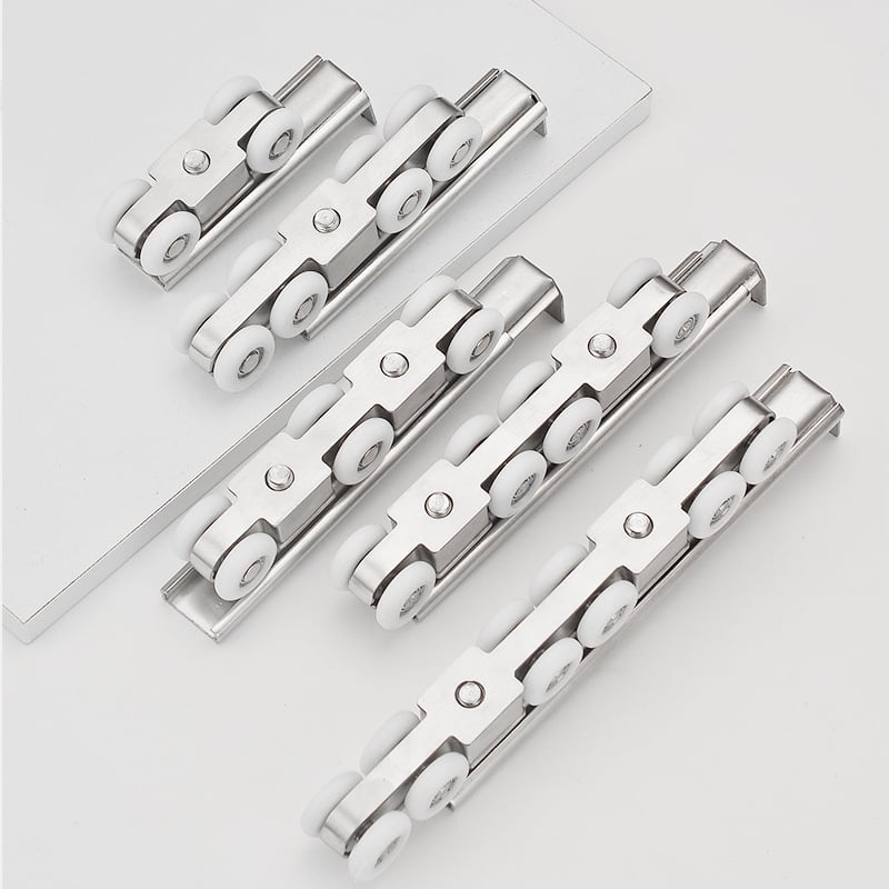 Roată suspendată din oțel inoxidabil pentru ușă glisantă interioară (Material: Oțel inoxidabil; Model: Roată pentru ușă glisantă din oțel inoxidabil; Domeniu de utilizare: Uși și ferestre; Stil: Modern minimalist; Proces: Personalizare de probă)