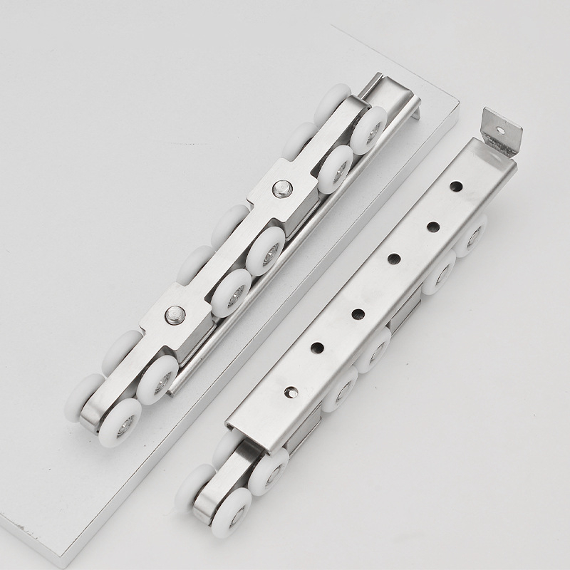 Roată suspendată din oțel inoxidabil pentru ușă glisantă interioară (Material: Oțel inoxidabil; Model: Roată pentru ușă glisantă din oțel inoxidabil; Domeniu de utilizare: Uși și ferestre; Stil: Modern minimalist; Proces: Personalizare de probă)