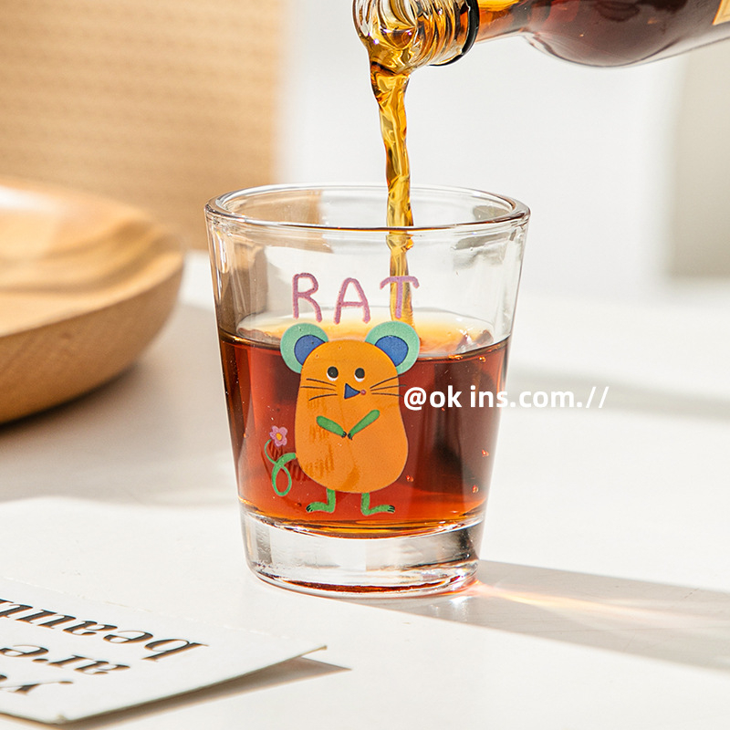 Set staklenih čaša s dvanaest znakova zodijaka, poklon kutija, mogućnost tiskanja logotipa, zapremine 1–100 ml