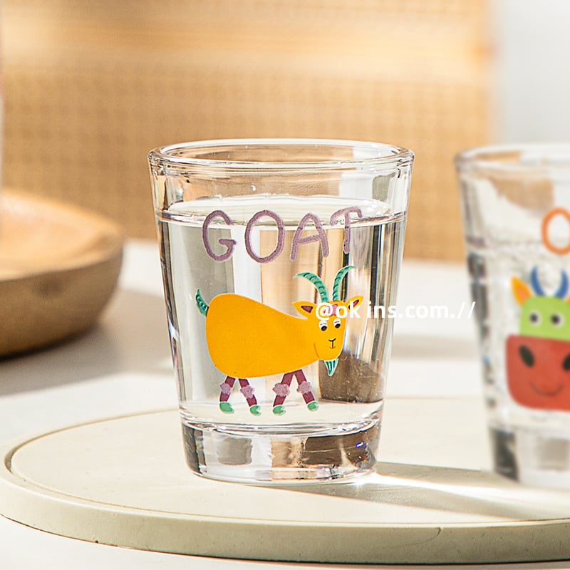 Set staklenih čaša s dvanaest znakova zodijaka, poklon kutija, mogućnost tiskanja logotipa, zapremine 1–100 ml