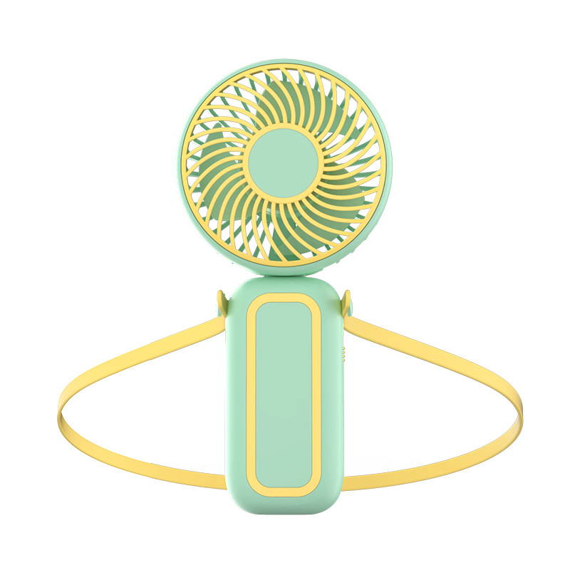 Mini USB prijenosni ventilator za vrat i ruku – sklopivi, kompaktni, 3 lopatice