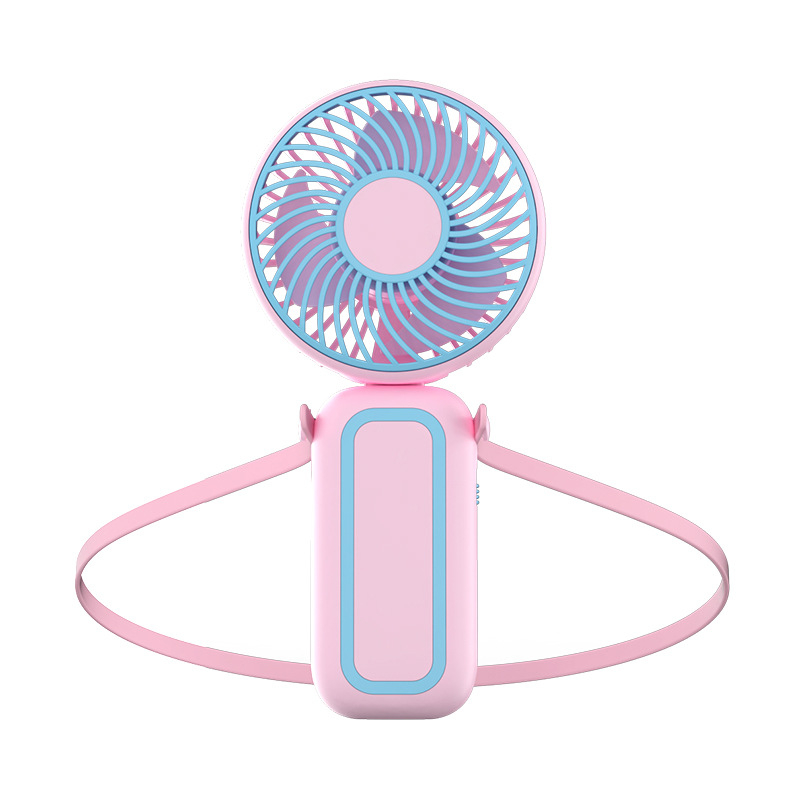 Mini USB prijenosni ventilator za vrat i ruku – sklopivi, kompaktni, 3 lopatice