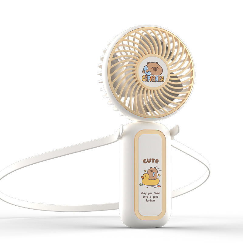 Mini USB prijenosni ventilator za vrat i ruku – sklopivi, kompaktni, 3 lopatice