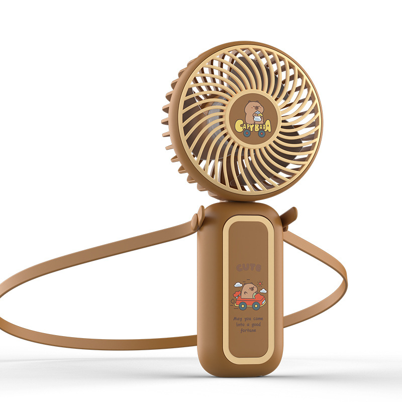 Mini USB prijenosni ventilator za vrat i ruku – sklopivi, kompaktni, 3 lopatice