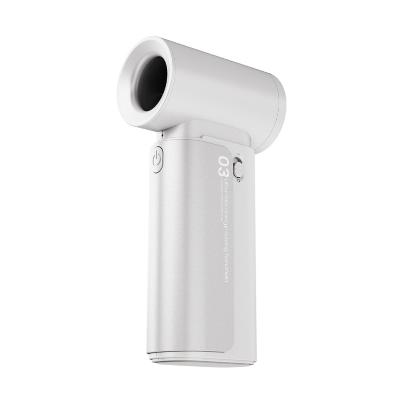 Ručni džepni ventilator, USB punjenje, 5 lopatica, ugrađena baterija 2000-4000mAh, 3 brzine, trajanje 3-6 sati