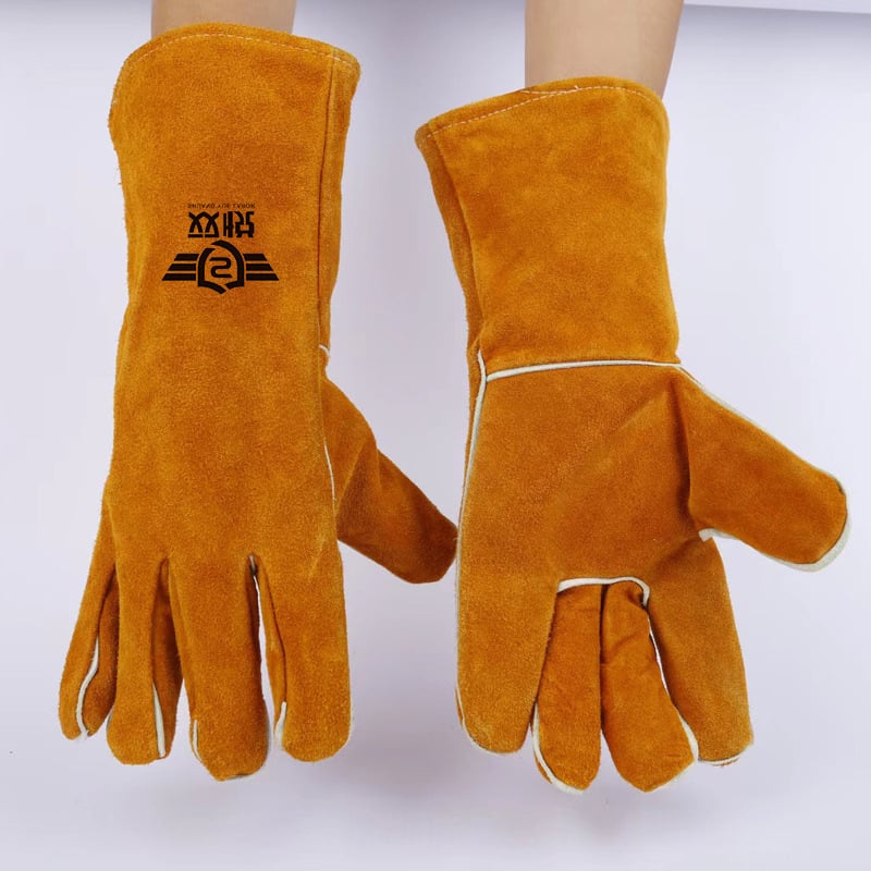 Γάντια συγκόλλησης από δέρμα αγελάδας για ηλεκτροκόλληση και κατασκευή