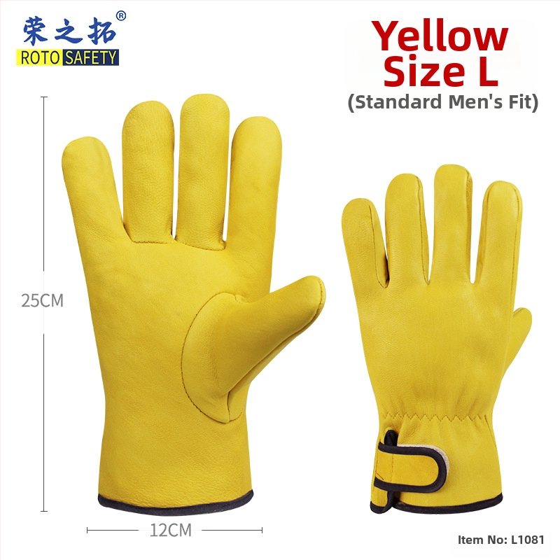 Rongzhituo GTAW zváracie rukavice – vrchná vrstva ovčej kože a teľacej kože, pre elektrické zváranie, vysoká teplota, proti popáleninám, odolné voči opotrebeniu, 120 g