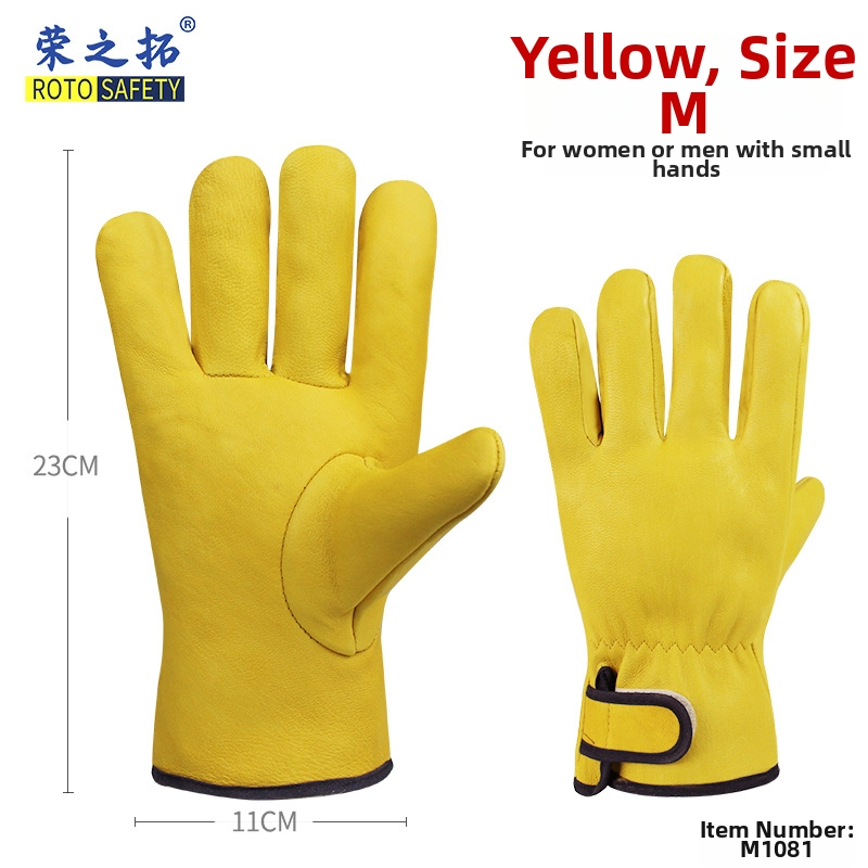 Rongzhituo GTAW zváracie rukavice – vrchná vrstva ovčej kože a teľacej kože, pre elektrické zváranie, vysoká teplota, proti popáleninám, odolné voči opotrebeniu, 120 g