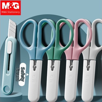 Univerzálny nôž s nožnicami a otváračom krabíc – Model 960, Materiál: Plast, Netto hmotnosť: 100 g, Značka: M&g / Morning Light