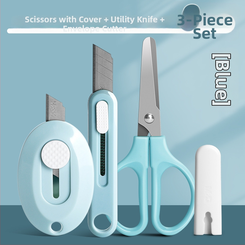 Univerzálny nôž s nožnicami a otváračom krabíc – Model 960, Materiál: Plast, Netto hmotnosť: 100 g, Značka: M&g / Morning Light