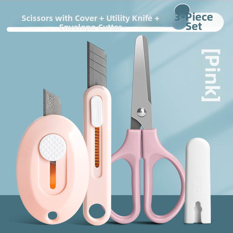 Univerzálny nôž s nožnicami a otváračom krabíc – Model 960, Materiál: Plast, Netto hmotnosť: 100 g, Značka: M&g / Morning Light