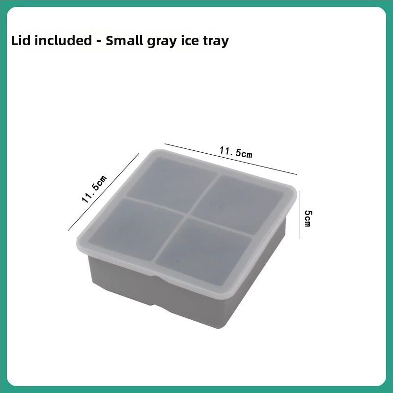Silikónová forma na ľad so viečkom, rýchle zmrazenie, ľahké uvoľnenie