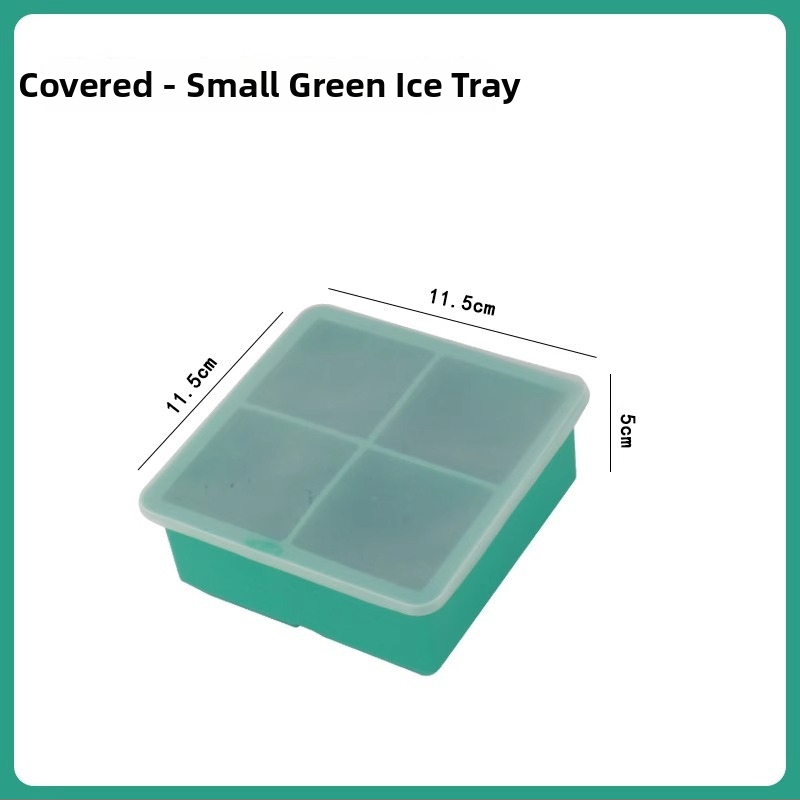 Silikónová forma na ľad so viečkom, rýchle zmrazenie, ľahké uvoľnenie