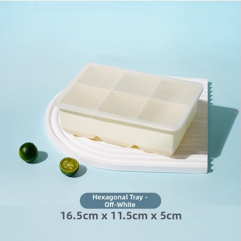 Silikónová forma na ľad so viečkom, rýchle zmrazenie, ľahké uvoľnenie