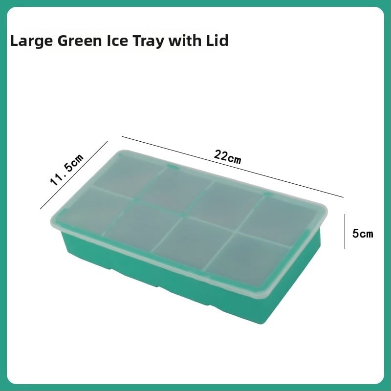 Silikónová forma na ľad so viečkom, rýchle zmrazenie, ľahké uvoľnenie