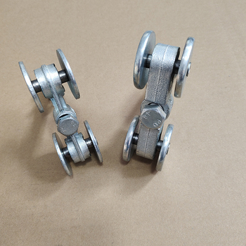 Șină de roți din fontă pentru uși industriale – șină robustă cu roată rulment pentru uși glisante