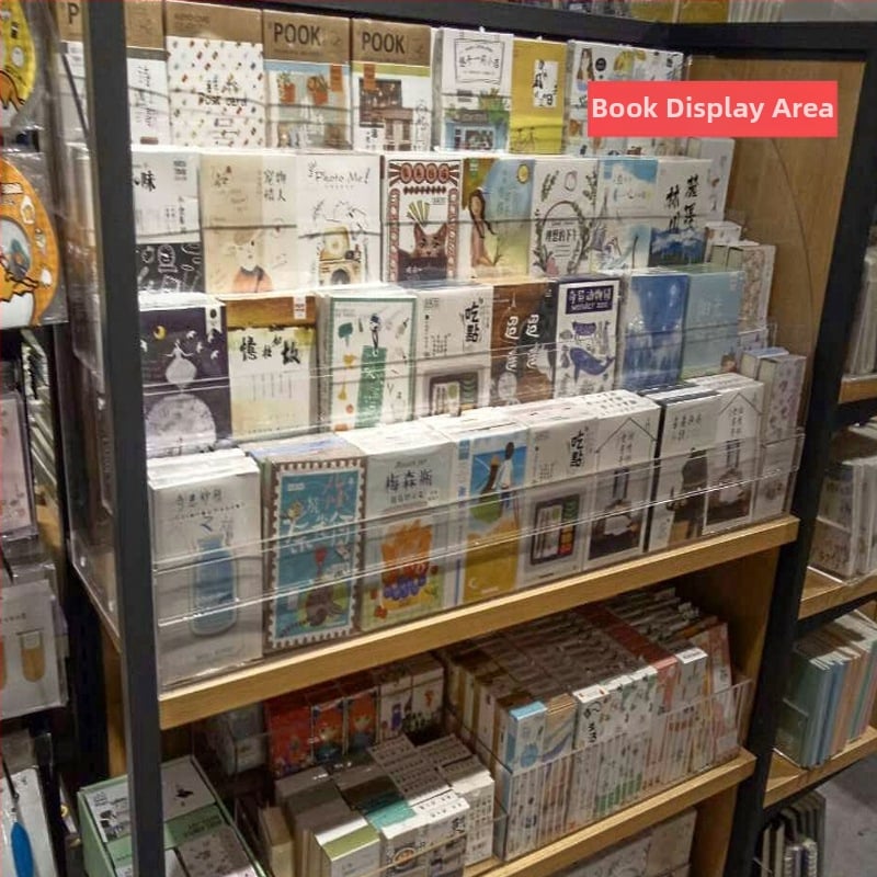 Seven Bends Akrylový Stojan na Knihy 965 – Zobrazovací stojan na zošity a knihy, Akrylové krycie, 1 Väzba