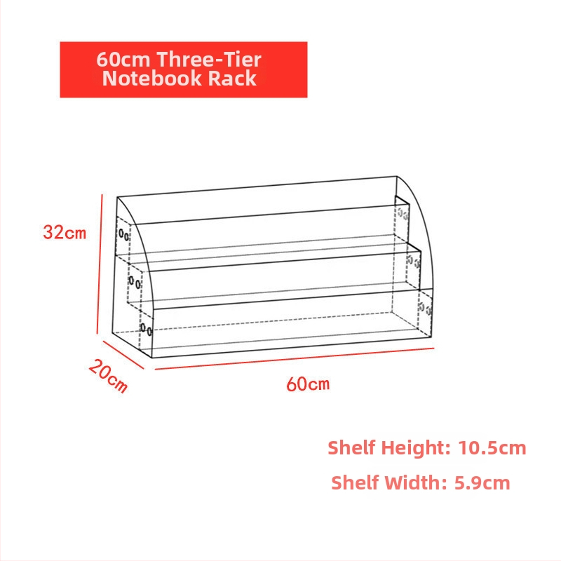 Seven Bends Akrylový Stojan na Knihy 965 – Zobrazovací stojan na zošity a knihy, Akrylové krycie, 1 Väzba