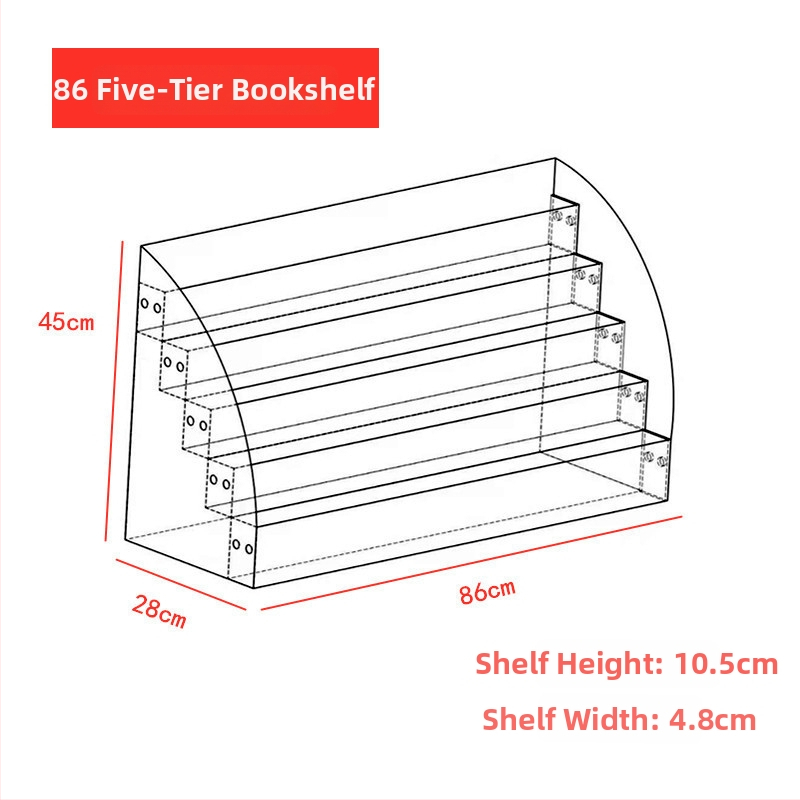 Seven Bends Akrylový Stojan na Knihy 965 – Zobrazovací stojan na zošity a knihy, Akrylové krycie, 1 Väzba
