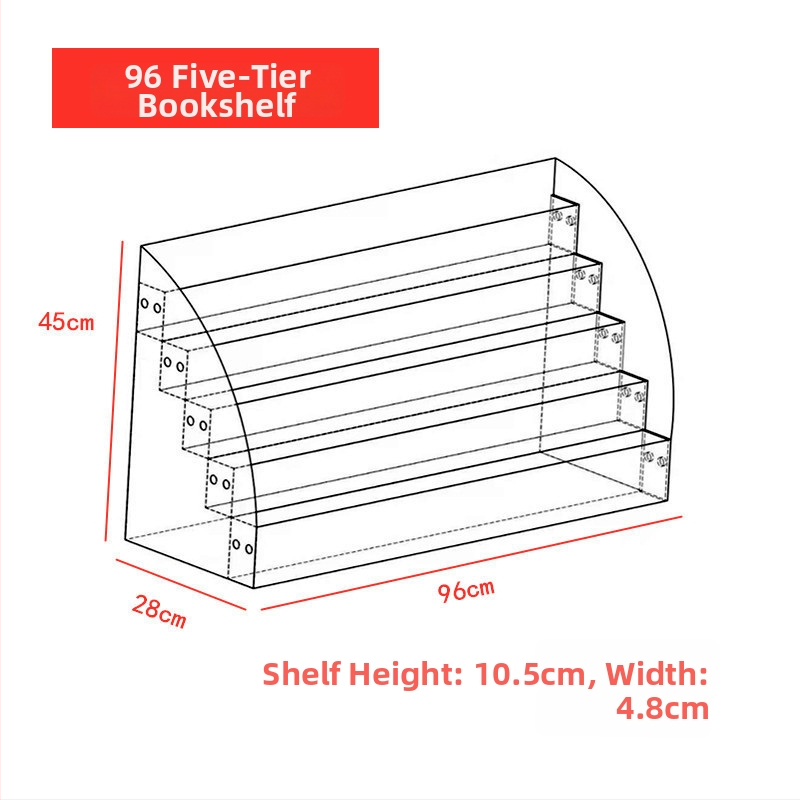 Seven Bends Akrylový Stojan na Knihy 965 – Zobrazovací stojan na zošity a knihy, Akrylové krycie, 1 Väzba