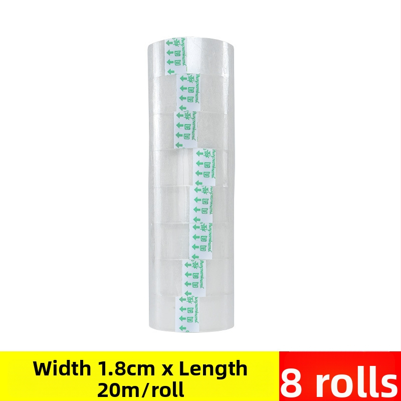 Priehľadná BOPP lepiaca páska, 45 μm, na balenie kvetov, 60 roliek v krabici, Značka: Dongguan Printing Rubber Adhesive Products Co., Ltd.