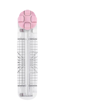 Tăietor de hârtie manual, model rotativ 4 în 1, Shangmei, din plastic