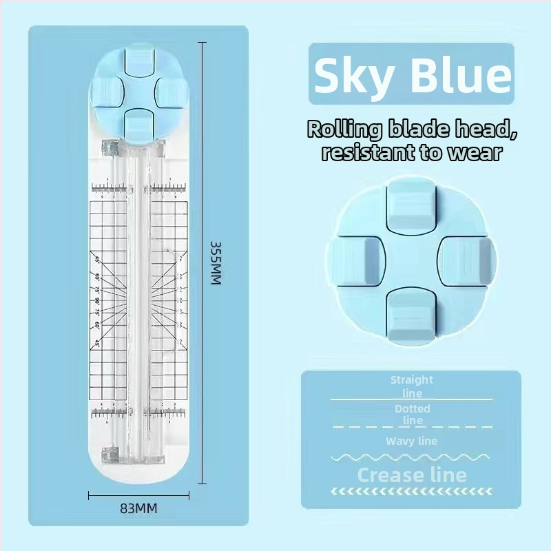 Ručný rez papieru – 4v1 otočný model, Shangmei, plast