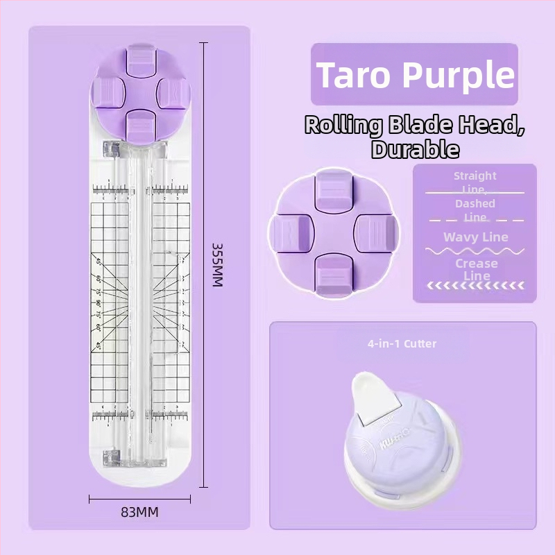 Ručný rez papieru – 4v1 otočný model, Shangmei, plast