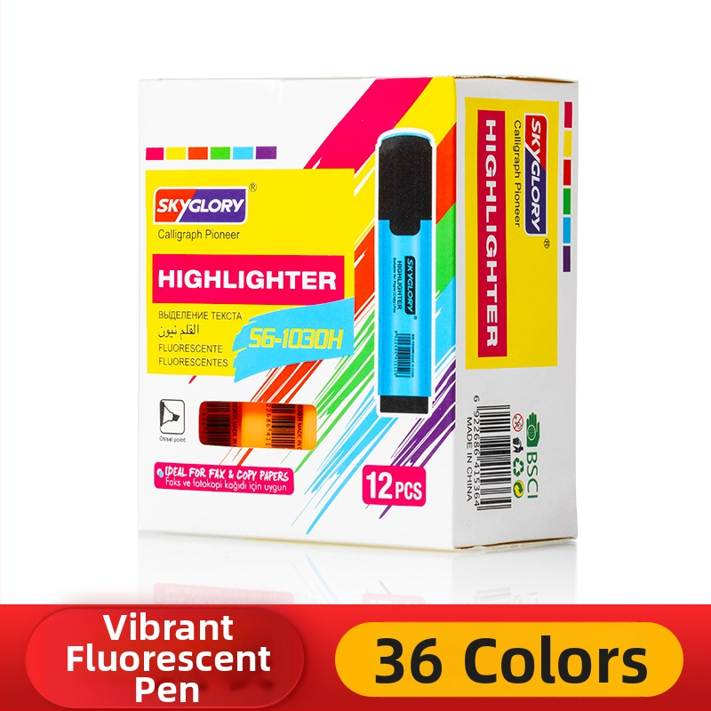 Set marker za isticanje s plastičnim kućištem, modeli 8789/873, PET pakiranje, s jednim vrhom