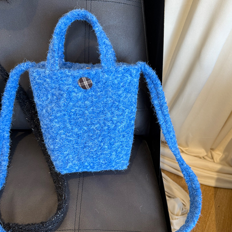 Geantă crossbody, stil proaspăt și dulce, material poliester, închidere magnetică, Iarna 2025