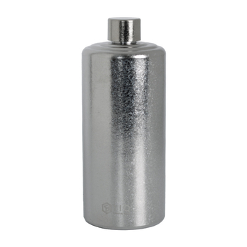 Titánból készült borosüveg – nagy kapacitású, egyenes hengeres forma, zárt, hordozható kültéren és otthoni használatra