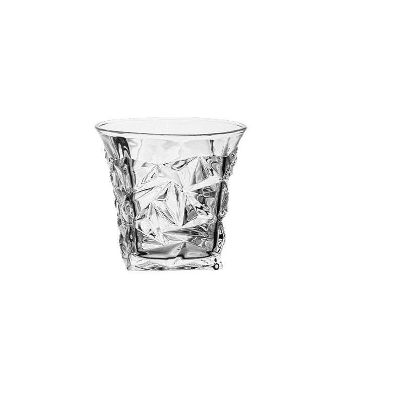 Set čaša za viski od kristalnog stakla - moderni minimalistički stil; zapremina 301-400 ml; više od 10 kom; mogućnost tiskanja logotipa