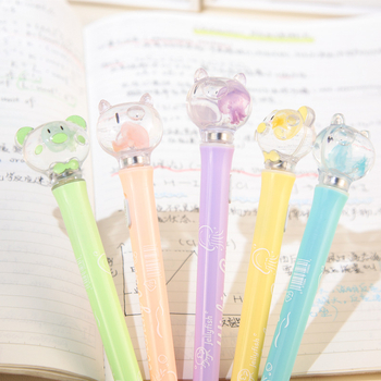 Pix de evidență cu temă macarons, scriere lină, seria Cartoon Cute, corp din plastic, neșters, vârf din alt material