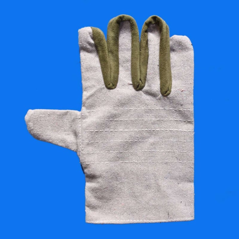 Vászon kesztyűk hegesztéshez, teljes bélés, dupla réteg, megerősített kivitel munkahelyi és építkezési használatra