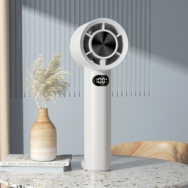 Ručni USB punjivi ventilator s raspršivačem, brushless motor, 5 lopatica, 5 brzina, ugrađena baterija 1000–1200mAh, za vanjsku upotrebu