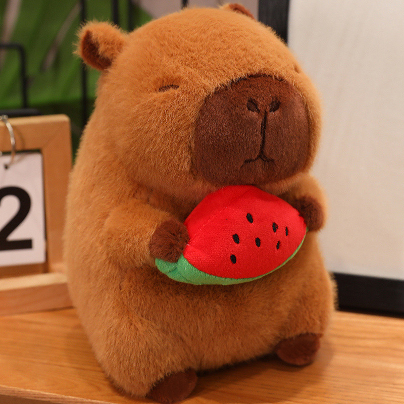 Capybara plüss játék Kangda, rövid plüss, PP pamut töltet, 14+ korosztály