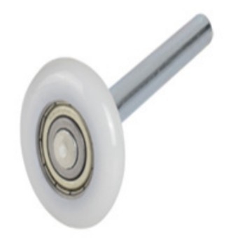 Rola pentru ușă de garaj cu corp ABS și rulment din nailon, model GLN46105-11B, diametrul axului 11 mm, capacitate de încărcare 30 kg, pentru uși de garaj electrice