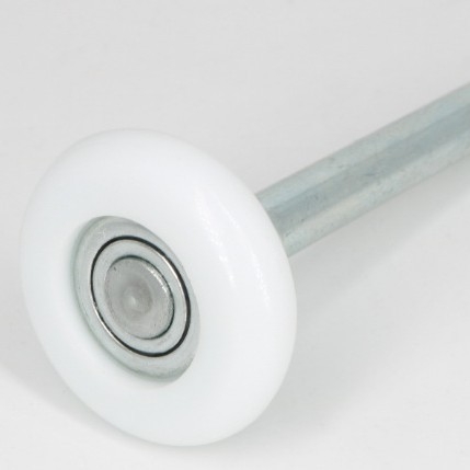 Rola pentru ușă de garaj cu corp ABS și rulment din nailon, model GLN46105-11B, diametrul axului 11 mm, capacitate de încărcare 30 kg, pentru uși de garaj electrice