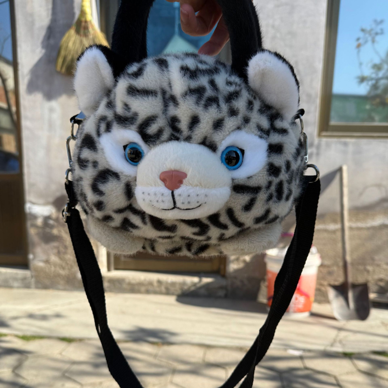 Λούτρινο λεοπάρδος χιονιού – κοντό βελούδο, γέμισμα PP βαμβάκι, για ηλικίες 15–35